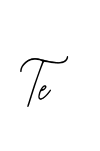 You should practise on your own different ways (Bearetta-2O07w) to write your name (Te) in signature. don't let someone else do it for you. Te signature style 12 images and pictures png