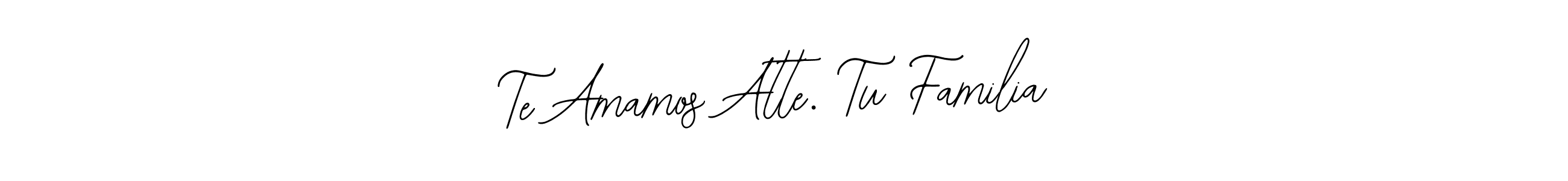Bearetta-2O07w is a professional signature style that is perfect for those who want to add a touch of class to their signature. It is also a great choice for those who want to make their signature more unique. Get Te Amamos Atte. Tu Familia name to fancy signature for free. Te Amamos Atte. Tu Familia signature style 12 images and pictures png