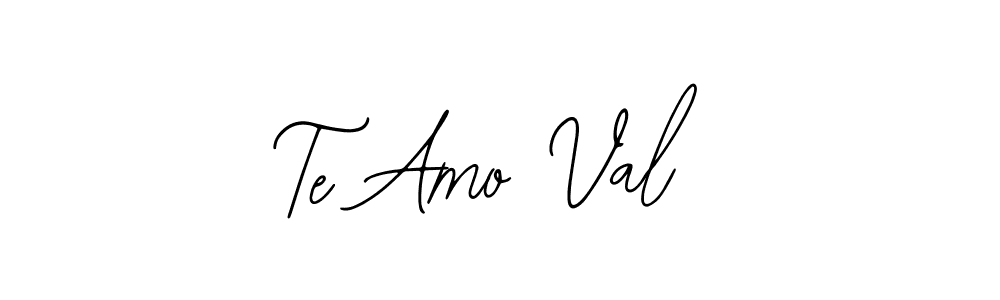 You should practise on your own different ways (Bearetta-2O07w) to write your name (Te Amo Val) in signature. don't let someone else do it for you. Te Amo Val signature style 12 images and pictures png