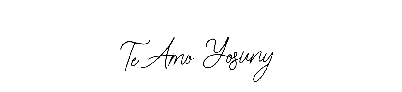 See photos of Te Amo Yosuny official signature by Spectra . Check more albums & portfolios. Read reviews & check more about Bearetta-2O07w font. Te Amo Yosuny signature style 12 images and pictures png