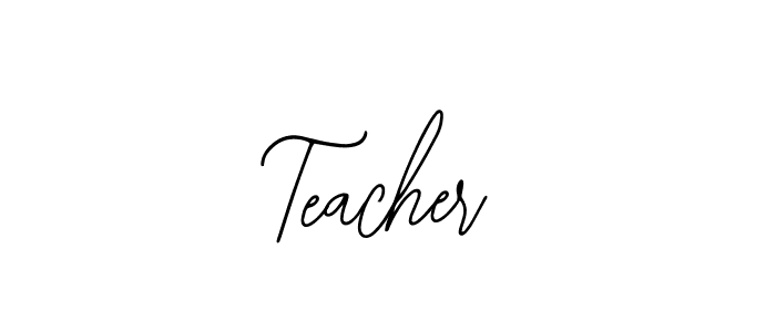 How to Draw Teacher signature style? Bearetta-2O07w is a latest design signature styles for name Teacher. Teacher signature style 12 images and pictures png