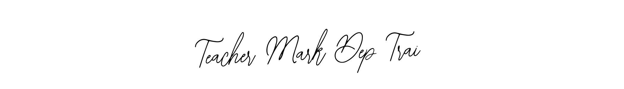 Similarly Bearetta-2O07w is the best handwritten signature design. Signature creator online .You can use it as an online autograph creator for name Teacher Mark Dep Trai. Teacher Mark Dep Trai signature style 12 images and pictures png