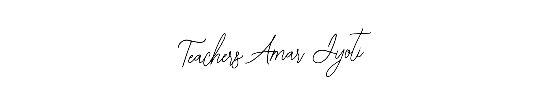 How to make Teachers Amar Jyoti name signature. Use Bearetta-2O07w style for creating short signs online. This is the latest handwritten sign. Teachers Amar Jyoti signature style 12 images and pictures png