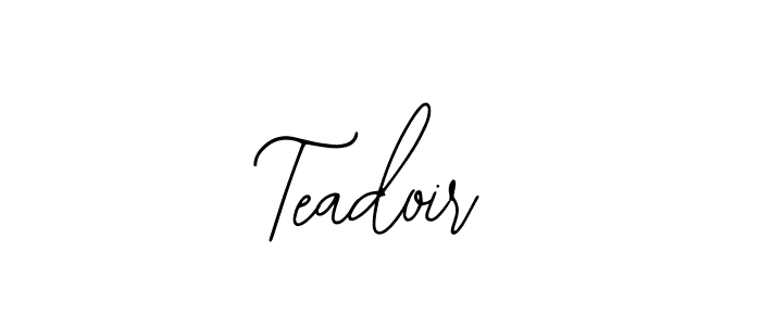 Also we have Teadoir name is the best signature style. Create professional handwritten signature collection using Bearetta-2O07w autograph style. Teadoir signature style 12 images and pictures png