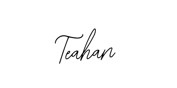 How to make Teahan name signature. Use Bearetta-2O07w style for creating short signs online. This is the latest handwritten sign. Teahan signature style 12 images and pictures png