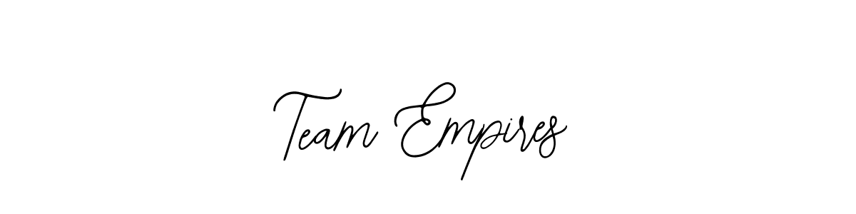 Make a beautiful signature design for name Team Empires. With this signature (Bearetta-2O07w) style, you can create a handwritten signature for free. Team Empires signature style 12 images and pictures png