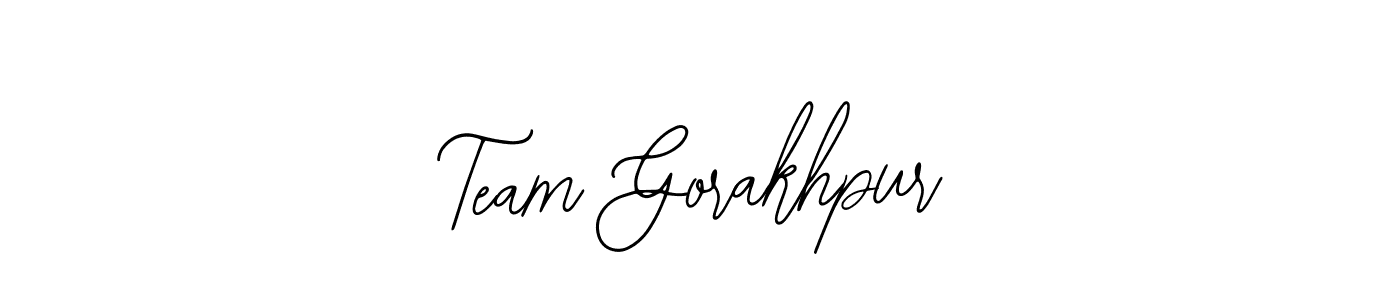 Design your own signature with our free online signature maker. With this signature software, you can create a handwritten (Bearetta-2O07w) signature for name Team Gorakhpur. Team Gorakhpur signature style 12 images and pictures png