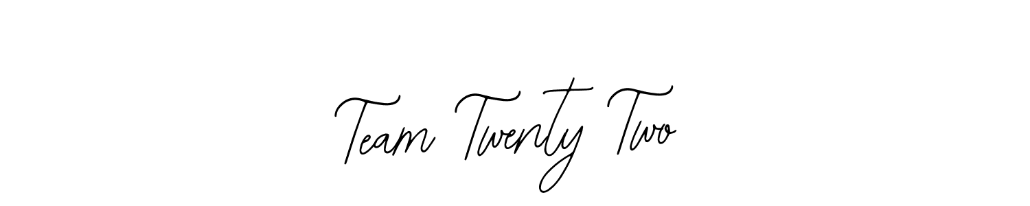 The best way (Bearetta-2O07w) to make a short signature is to pick only two or three words in your name. The name Team Twenty Two include a total of six letters. For converting this name. Team Twenty Two signature style 12 images and pictures png