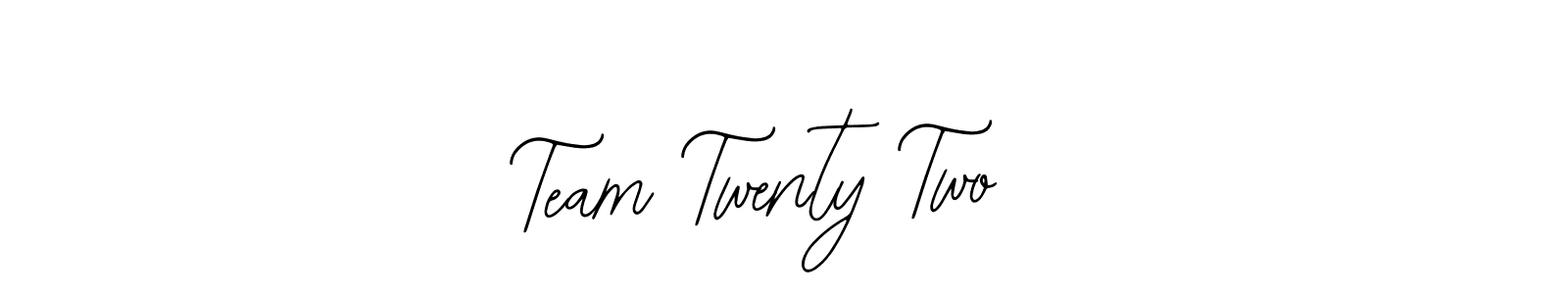 Design your own signature with our free online signature maker. With this signature software, you can create a handwritten (Bearetta-2O07w) signature for name Team Twenty Two ;o). Team Twenty Two ;o) signature style 12 images and pictures png