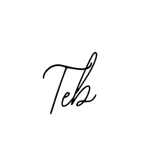 Also we have Teb name is the best signature style. Create professional handwritten signature collection using Bearetta-2O07w autograph style. Teb signature style 12 images and pictures png