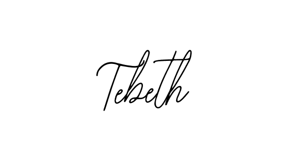 Use a signature maker to create a handwritten signature online. With this signature software, you can design (Bearetta-2O07w) your own signature for name Tebeth. Tebeth signature style 12 images and pictures png