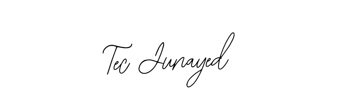 Bearetta-2O07w is a professional signature style that is perfect for those who want to add a touch of class to their signature. It is also a great choice for those who want to make their signature more unique. Get Tec Junayed name to fancy signature for free. Tec Junayed signature style 12 images and pictures png