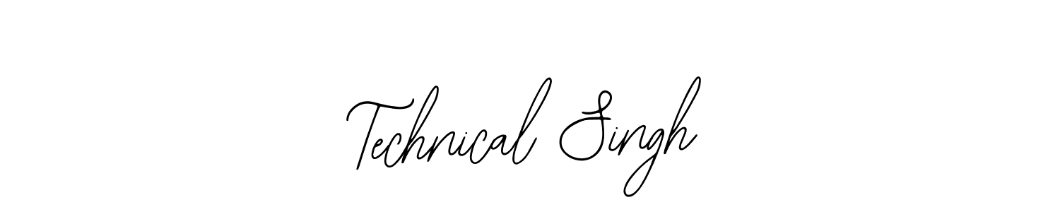 Also we have Technical Singh name is the best signature style. Create professional handwritten signature collection using Bearetta-2O07w autograph style. Technical Singh signature style 12 images and pictures png