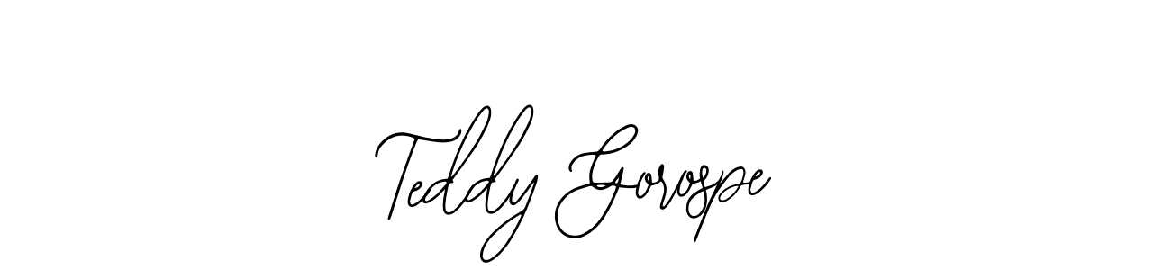 Create a beautiful signature design for name Teddy Gorospe. With this signature (Bearetta-2O07w) fonts, you can make a handwritten signature for free. Teddy Gorospe signature style 12 images and pictures png