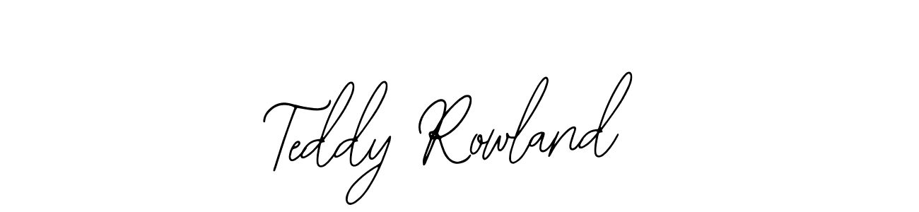 if you are searching for the best signature style for your name Teddy Rowland. so please give up your signature search. here we have designed multiple signature styles  using Bearetta-2O07w. Teddy Rowland signature style 12 images and pictures png