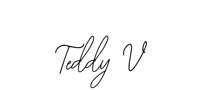 Design your own signature with our free online signature maker. With this signature software, you can create a handwritten (Bearetta-2O07w) signature for name Teddy V. Teddy V signature style 12 images and pictures png