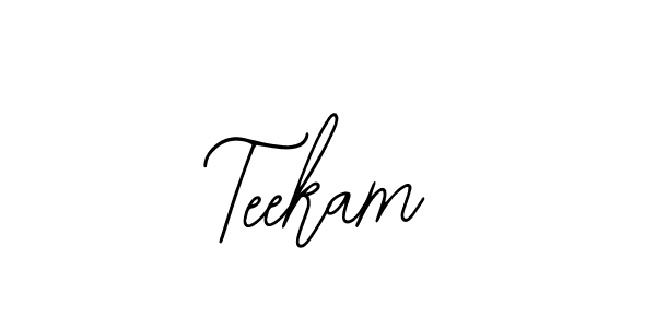 Use a signature maker to create a handwritten signature online. With this signature software, you can design (Bearetta-2O07w) your own signature for name Teekam. Teekam signature style 12 images and pictures png