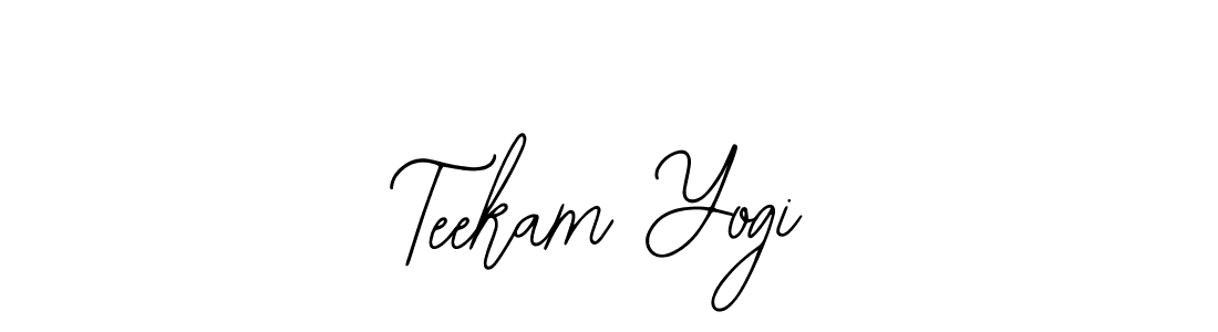 Use a signature maker to create a handwritten signature online. With this signature software, you can design (Bearetta-2O07w) your own signature for name Teekam Yogi. Teekam Yogi signature style 12 images and pictures png