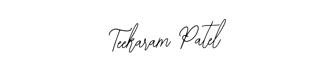 Create a beautiful signature design for name Teekaram Patel. With this signature (Bearetta-2O07w) fonts, you can make a handwritten signature for free. Teekaram Patel signature style 12 images and pictures png