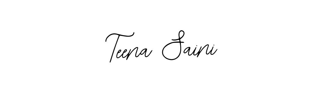 Create a beautiful signature design for name Teena Saini. With this signature (Bearetta-2O07w) fonts, you can make a handwritten signature for free. Teena Saini signature style 12 images and pictures png
