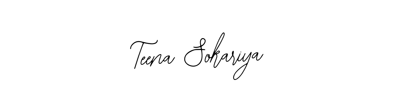 Create a beautiful signature design for name Teena Sokariya. With this signature (Bearetta-2O07w) fonts, you can make a handwritten signature for free. Teena Sokariya signature style 12 images and pictures png