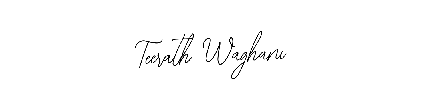 It looks lik you need a new signature style for name Teerath Waghani. Design unique handwritten (Bearetta-2O07w) signature with our free signature maker in just a few clicks. Teerath Waghani signature style 12 images and pictures png