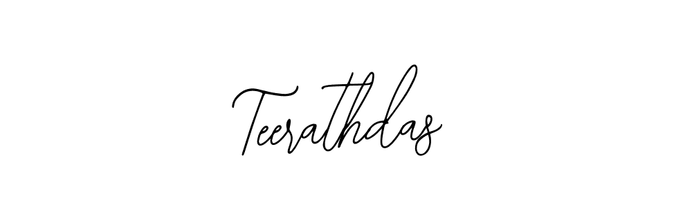 Make a beautiful signature design for name Teerathdas. With this signature (Bearetta-2O07w) style, you can create a handwritten signature for free. Teerathdas signature style 12 images and pictures png