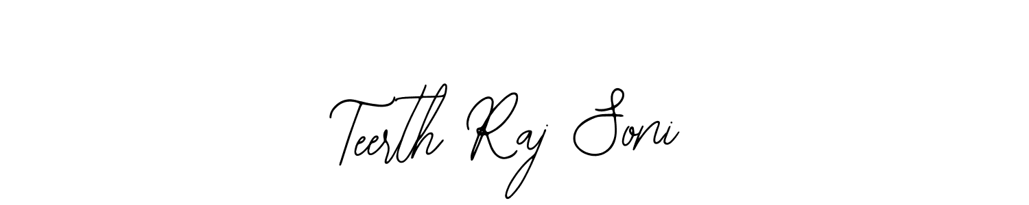 Make a beautiful signature design for name Teerth Raj Soni. With this signature (Bearetta-2O07w) style, you can create a handwritten signature for free. Teerth Raj Soni signature style 12 images and pictures png