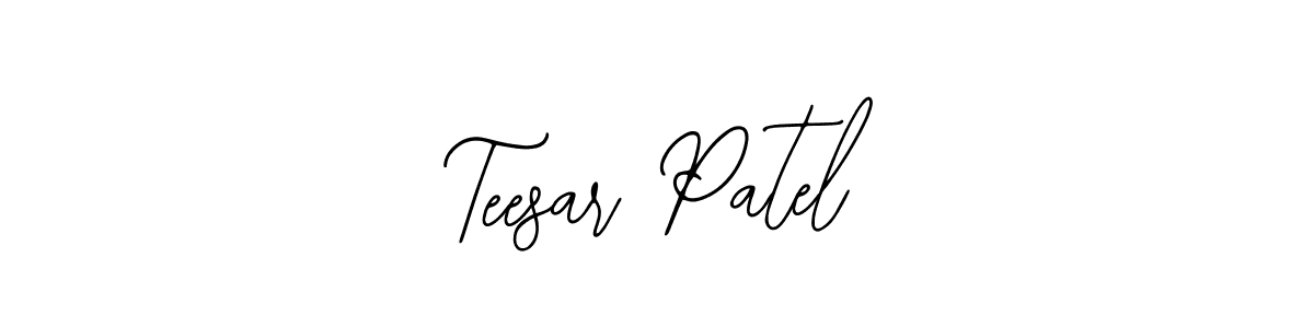 The best way (Bearetta-2O07w) to make a short signature is to pick only two or three words in your name. The name Teesar Patel include a total of six letters. For converting this name. Teesar Patel signature style 12 images and pictures png