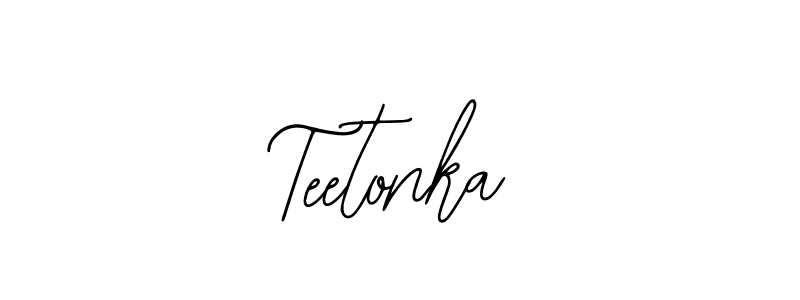 How to make Teetonka name signature. Use Bearetta-2O07w style for creating short signs online. This is the latest handwritten sign. Teetonka signature style 12 images and pictures png