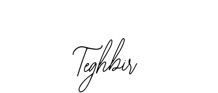 How to make Teghbir name signature. Use Bearetta-2O07w style for creating short signs online. This is the latest handwritten sign. Teghbir signature style 12 images and pictures png