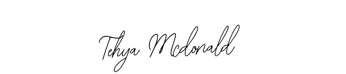How to Draw Tehya Mcdonald signature style? Bearetta-2O07w is a latest design signature styles for name Tehya Mcdonald. Tehya Mcdonald signature style 12 images and pictures png