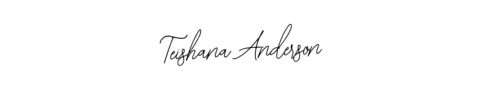 Design your own signature with our free online signature maker. With this signature software, you can create a handwritten (Bearetta-2O07w) signature for name Teishana Anderson. Teishana Anderson signature style 12 images and pictures png