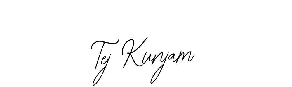 Make a beautiful signature design for name Tej Kunjam. With this signature (Bearetta-2O07w) style, you can create a handwritten signature for free. Tej Kunjam signature style 12 images and pictures png