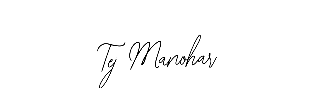 The best way (Bearetta-2O07w) to make a short signature is to pick only two or three words in your name. The name Tej Manohar include a total of six letters. For converting this name. Tej Manohar signature style 12 images and pictures png