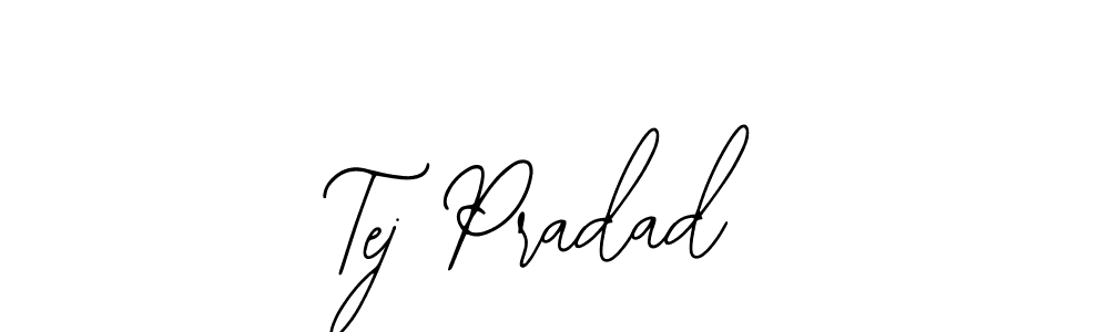 Bearetta-2O07w is a professional signature style that is perfect for those who want to add a touch of class to their signature. It is also a great choice for those who want to make their signature more unique. Get Tej Pradad name to fancy signature for free. Tej Pradad signature style 12 images and pictures png