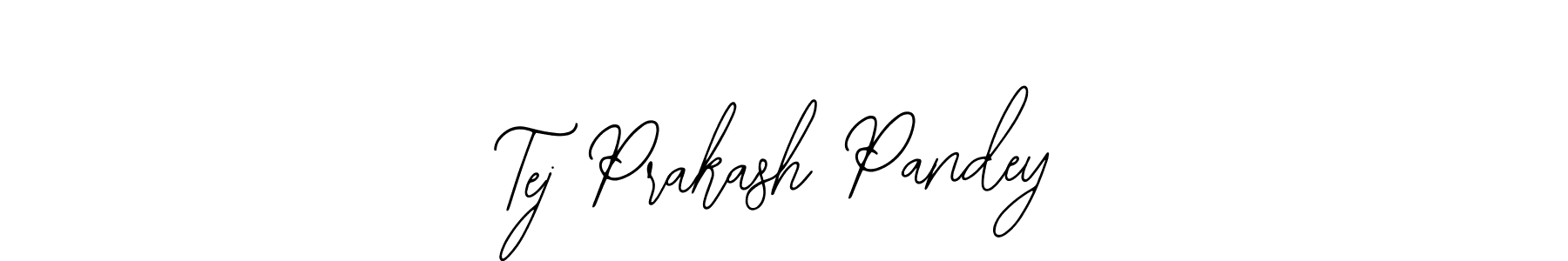 You should practise on your own different ways (Bearetta-2O07w) to write your name (Tej Prakash Pandey) in signature. don't let someone else do it for you. Tej Prakash Pandey signature style 12 images and pictures png