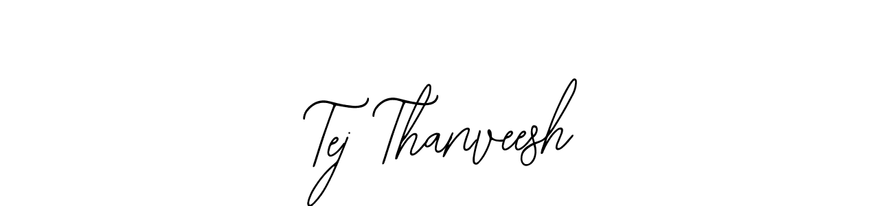 How to make Tej Thanveesh name signature. Use Bearetta-2O07w style for creating short signs online. This is the latest handwritten sign. Tej Thanveesh signature style 12 images and pictures png