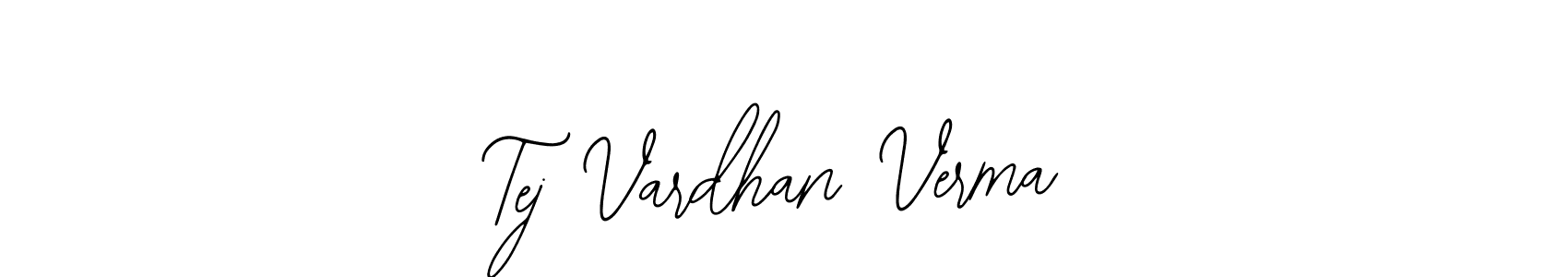 It looks lik you need a new signature style for name Tej Vardhan Verma. Design unique handwritten (Bearetta-2O07w) signature with our free signature maker in just a few clicks. Tej Vardhan Verma signature style 12 images and pictures png