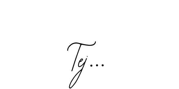 Design your own signature with our free online signature maker. With this signature software, you can create a handwritten (Bearetta-2O07w) signature for name Tej.... Tej... signature style 12 images and pictures png