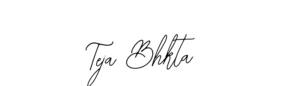 Also You can easily find your signature by using the search form. We will create Teja Bhkta name handwritten signature images for you free of cost using Bearetta-2O07w sign style. Teja Bhkta signature style 12 images and pictures png