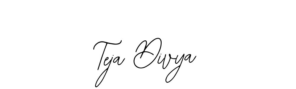 Use a signature maker to create a handwritten signature online. With this signature software, you can design (Bearetta-2O07w) your own signature for name Teja Divya. Teja Divya signature style 12 images and pictures png