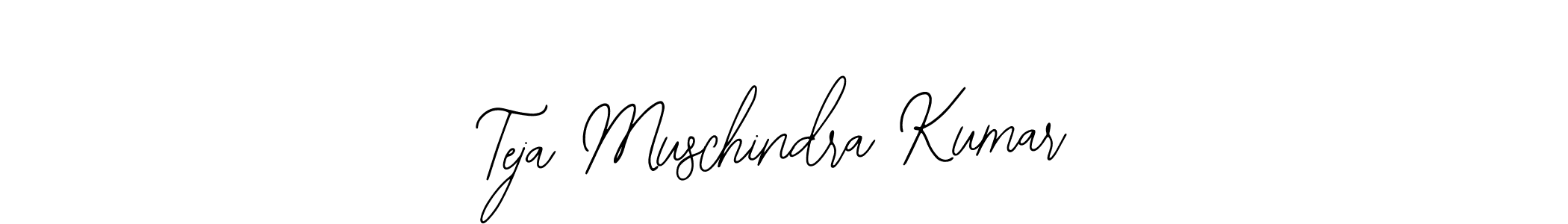 The best way (Bearetta-2O07w) to make a short signature is to pick only two or three words in your name. The name Teja Muschindra Kumar include a total of six letters. For converting this name. Teja Muschindra Kumar signature style 12 images and pictures png