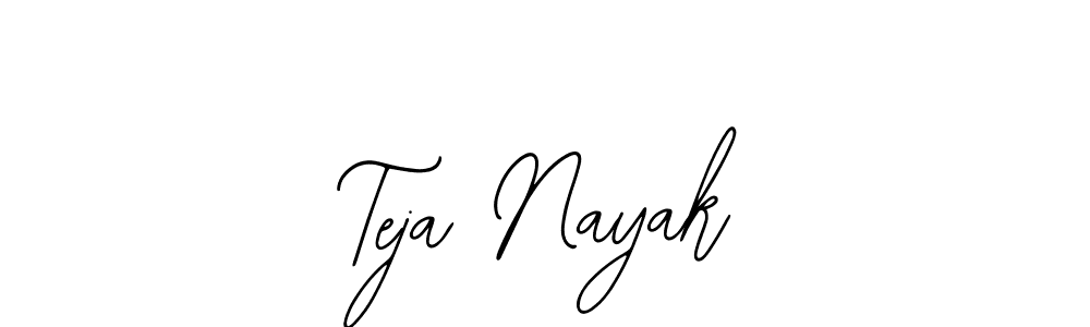 How to make Teja Nayak name signature. Use Bearetta-2O07w style for creating short signs online. This is the latest handwritten sign. Teja Nayak signature style 12 images and pictures png