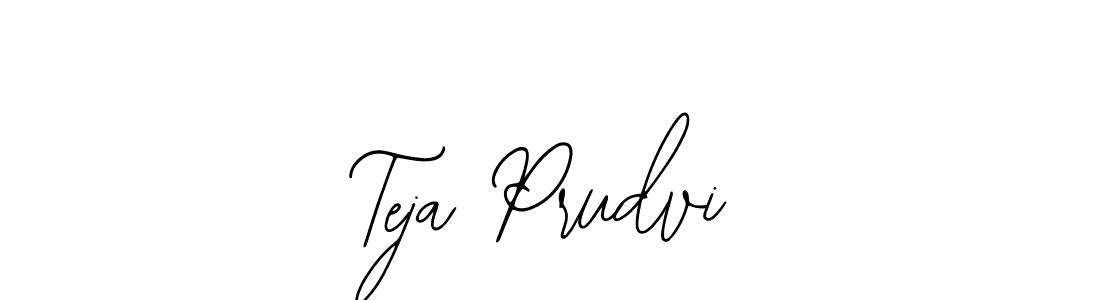 Bearetta-2O07w is a professional signature style that is perfect for those who want to add a touch of class to their signature. It is also a great choice for those who want to make their signature more unique. Get Teja Prudvi name to fancy signature for free. Teja Prudvi signature style 12 images and pictures png