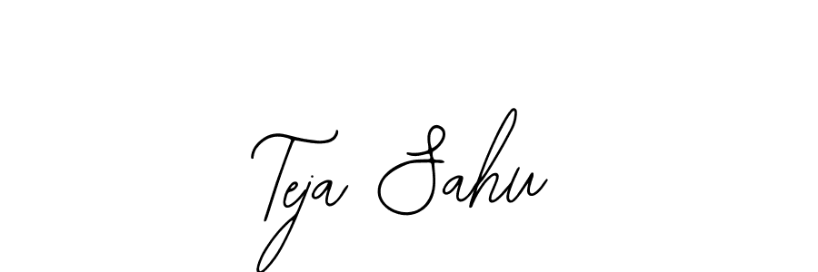 The best way (Bearetta-2O07w) to make a short signature is to pick only two or three words in your name. The name Teja Sahu include a total of six letters. For converting this name. Teja Sahu signature style 12 images and pictures png