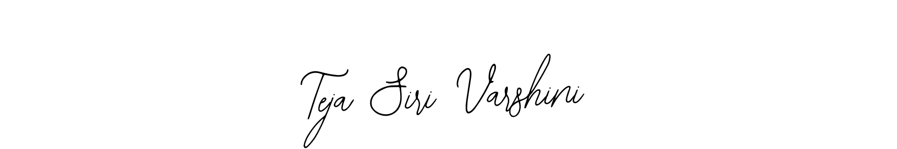 The best way (Bearetta-2O07w) to make a short signature is to pick only two or three words in your name. The name Teja Siri Varshini include a total of six letters. For converting this name. Teja Siri Varshini signature style 12 images and pictures png