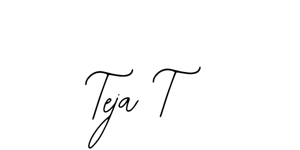 Teja T stylish signature style. Best Handwritten Sign (Bearetta-2O07w) for my name. Handwritten Signature Collection Ideas for my name Teja T. Teja T signature style 12 images and pictures png