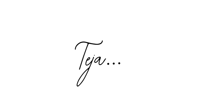 You can use this online signature creator to create a handwritten signature for the name Teja.... This is the best online autograph maker. Teja... signature style 12 images and pictures png