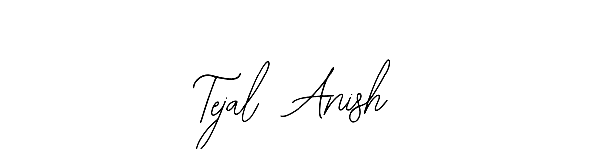 How to make Tejal  Anish name signature. Use Bearetta-2O07w style for creating short signs online. This is the latest handwritten sign. Tejal  Anish signature style 12 images and pictures png